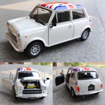 Diecast Mobil Mini cooper 1:24 - white