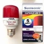 Bohlam LED 5 Watt Capsule Warna SUNSONIC