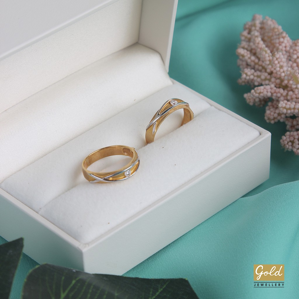 Cincin nikah emas kuning kadar 750 75% - II7518012100 - wedding ring