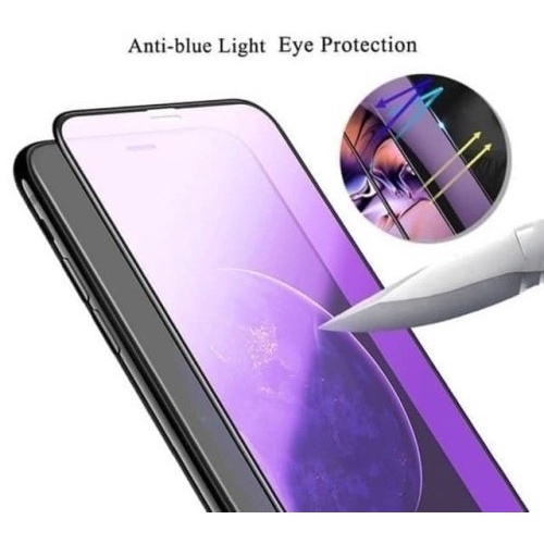 Tempered Glass 11D Anti Blue Light Samsung A11 A21 A72 A71 A70 A52 A31 Note 10 Lite Anti Gores Kaca Anti Radiasi Full Cover Screen Protector Pelindung Layar HP