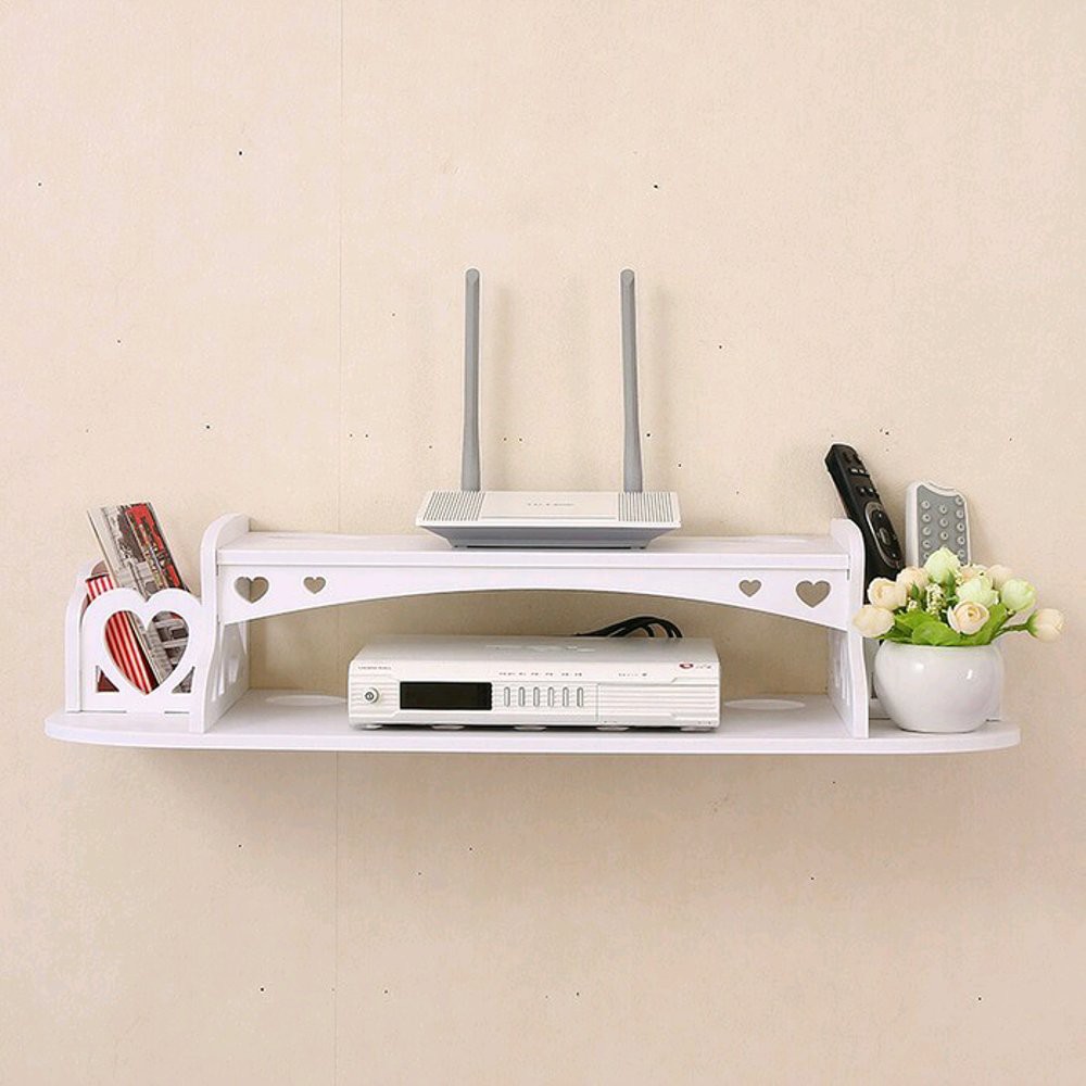 Multifunction Floating Rack Rak Dinding Serbaguna TV Kabel PS Modem