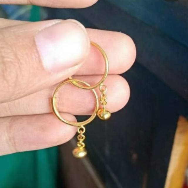 Anting Anak/dewasa 2 gram Emas murni LM 24K kadar 99,99%