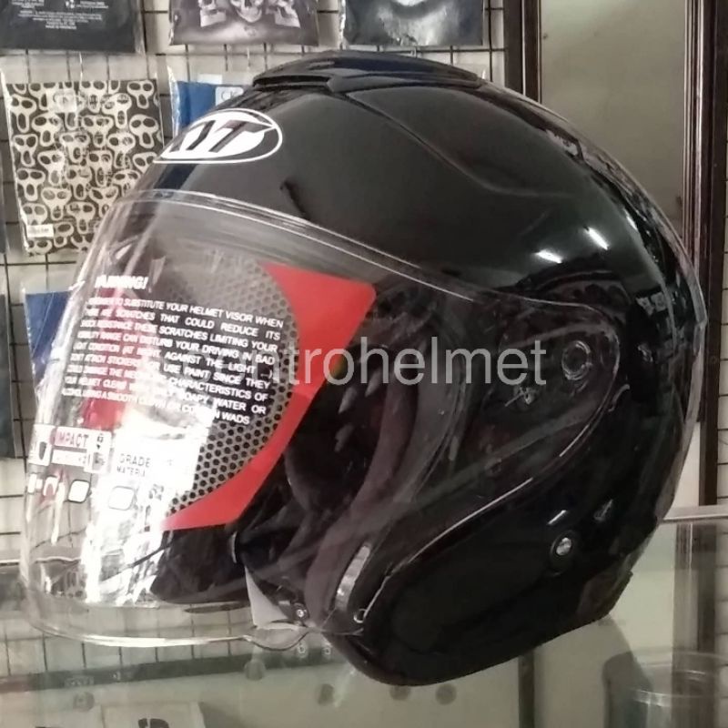HELM KYT KYOTO BLACK METALIK