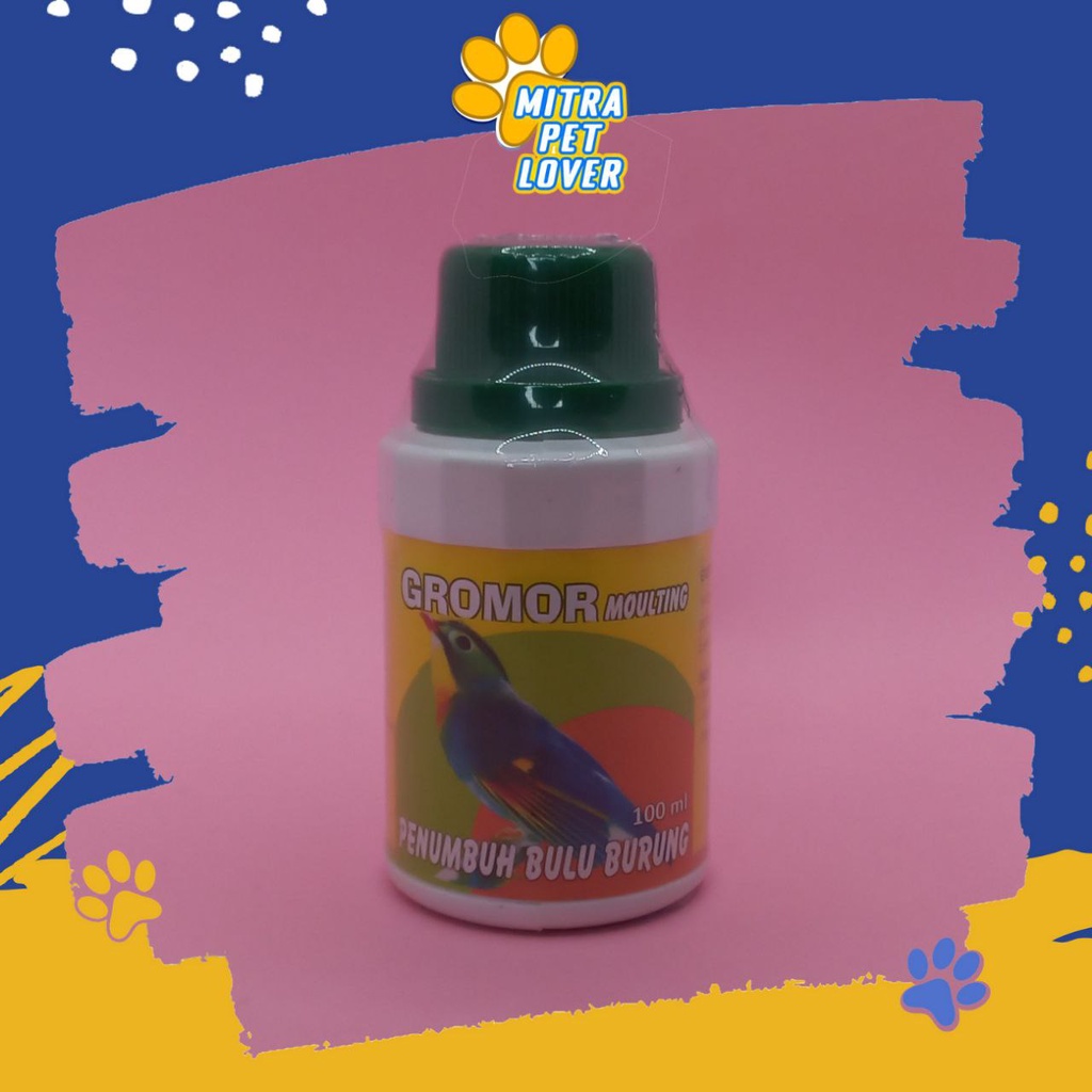 OBAT PENUMBUH BULU BURUNG - GROMOR MOULTING 100 ML ORIGINAL - MENUMBUHUHKAN MENGUATKAN BULU MENGHALUSKAN MENGKILAUKAN AMPUH AMAN - MURAH ASLI KUALITAS - PET ANIMAL HEALTHCARE TAMASINDO KESEHATAN &amp; VITAMIN TERNAK HEWAN BINATANG PELIHARAAN MITRAPETLOVER