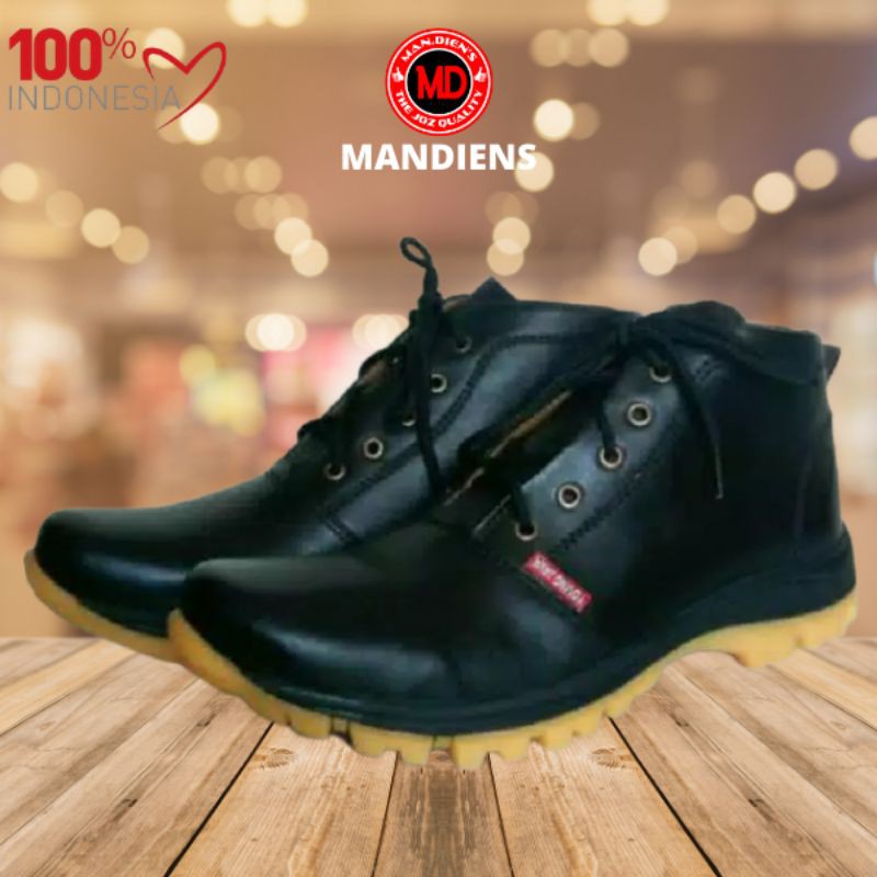 MANDIENS - SEPATU KULIT PRIA KASUAL B.29 - SEPATU BOOTS KULIT SAPI KASUAL - SEPATU KASUAL KULIT SAPI