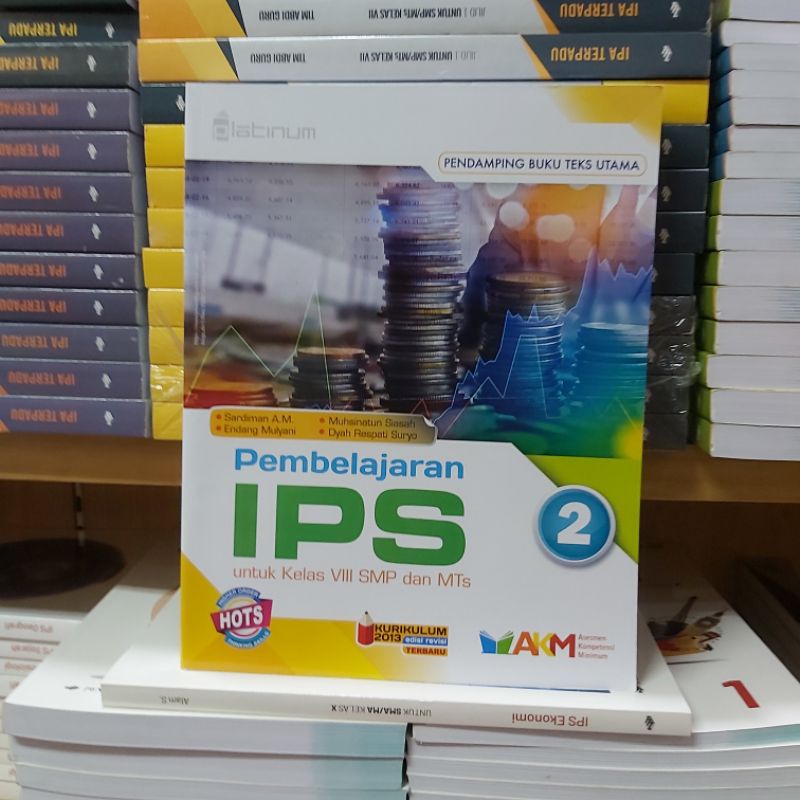 Buku Pembelajaran IPS KELAS VIII.8 SMP AKM-HOTS PLATINUM