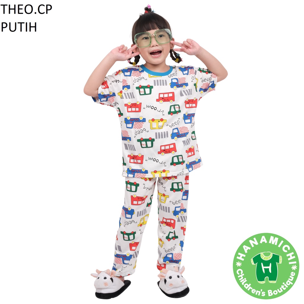 Hanamichi THEO.CP Setelan Baju Tidur Anak Motif Print