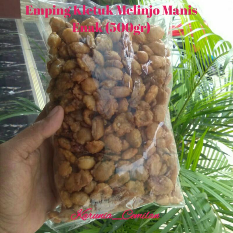 

Emping Melinjo kletuk Manis Siap Makan 500gr Asli Limpung Batang