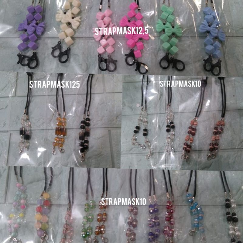Strap masker | tali masker manik | strap masker manik manik murah