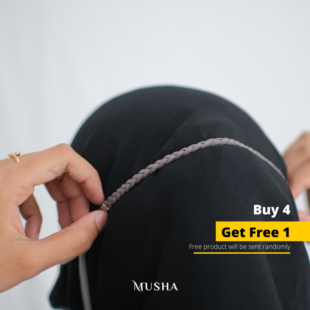 MUSHA Connector Masker - Braid | Tali Masker / Konektor Masker Hijab