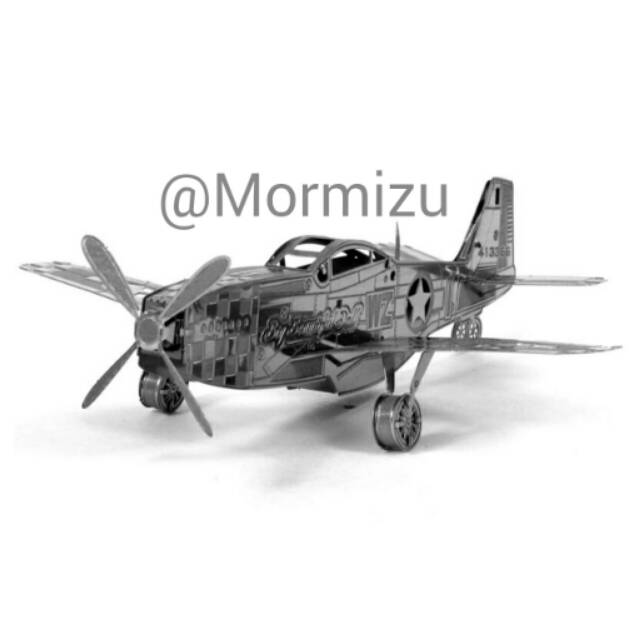 3D Metal Puzzle Mustang P51