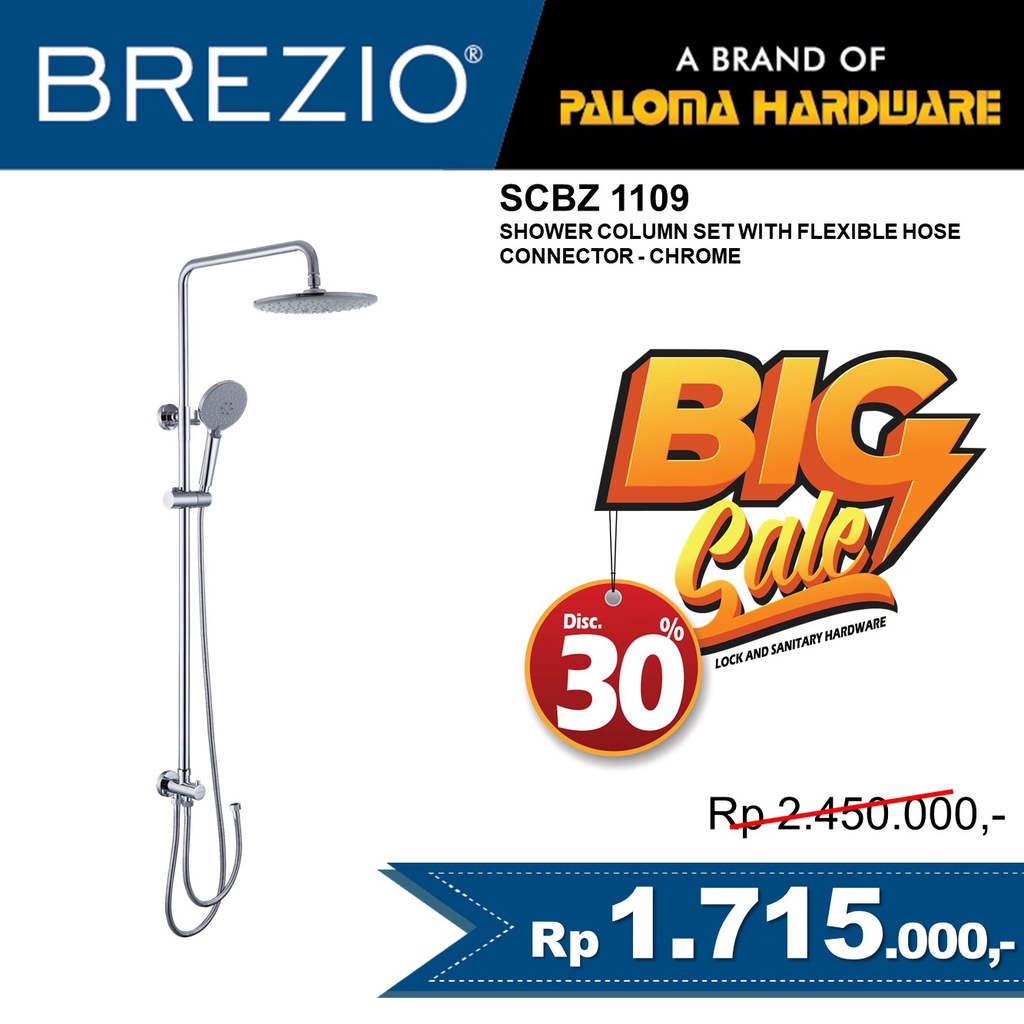 BREZIO SCBZ 1109 Shower Column Tiang Set Mandi Exclude Keran Kran Air