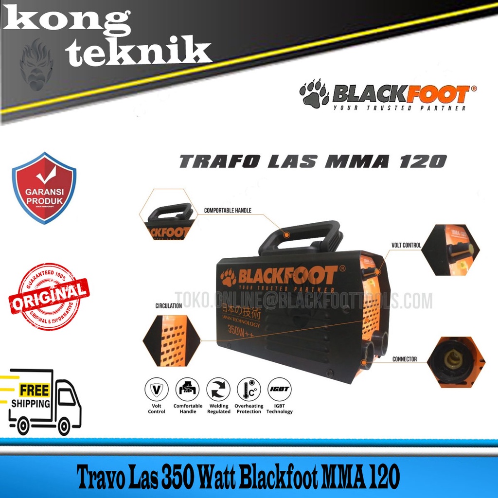 Jual New Mesin Las Listrik Blackfoot Watt Set Travo Las