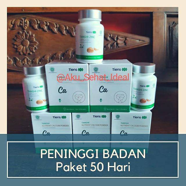 PENINGGI BADAN TIENS PAKET 50 HARI SUPLEMEN TAMBAH TINGGI HALAL HERBAL TES POLISI PILOT TENTARA