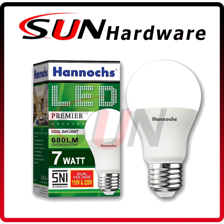 Lampu Led 7 Watt Putih Cool Daylight Hannochs Premier 680 Lumen