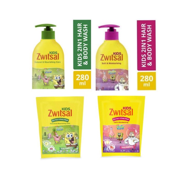 Zwitsal Kids 2in1 Hair &amp; Body Wash - Zwitsal  2 in 1 Sabun Shampoo Anak - Sabun Shampo Anak