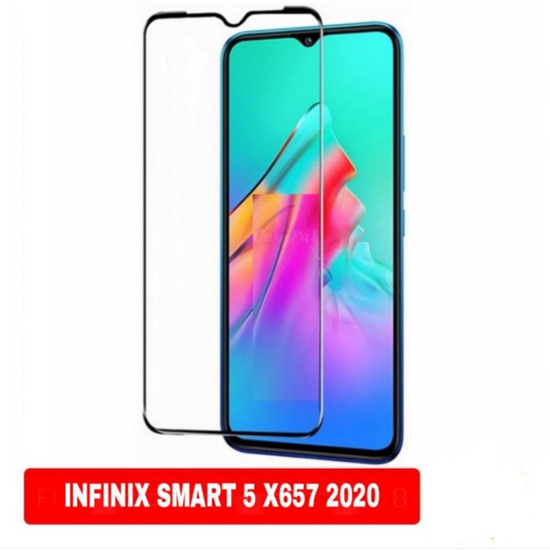 Infinix Smart 5 X657 New Tempered Glass Full Layar Anti Gores Kaca