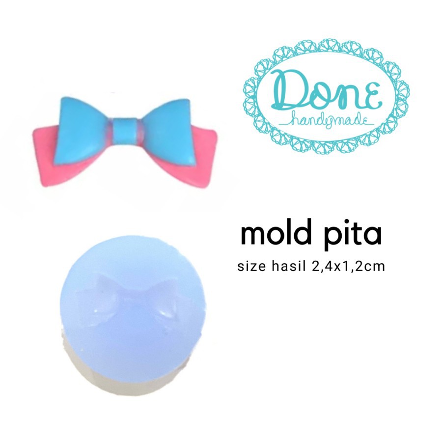 Ribbon mold pita cetakan pita cetakan clay resin mold aksesoris anak