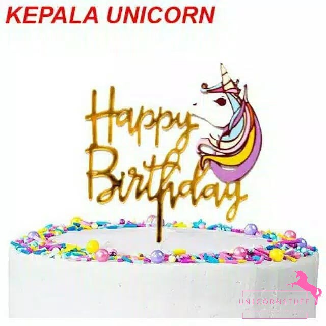 Miniatur Tooper Kue Hiasan Unicorn Kue Ulang Tahun Cake Kado Cewek