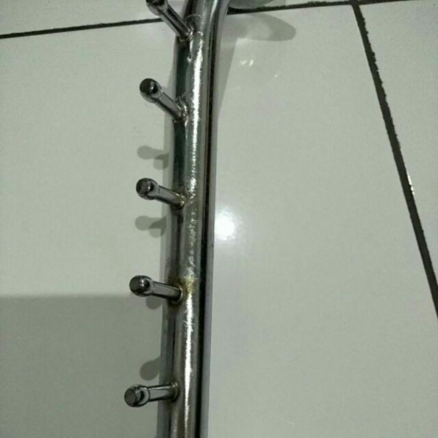 Gantungan Baju Suling Tempel Tembok 9 Titik (paku) Hanger (l)