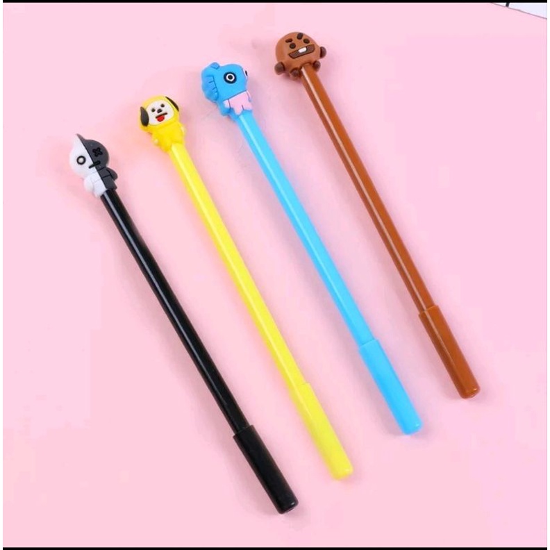 PULPEN GEL BTS BT21 / PULPEN BTS BT21 KPOP / PULPEN KARAKTER BT21 BTS IMPORT BEST SELLER