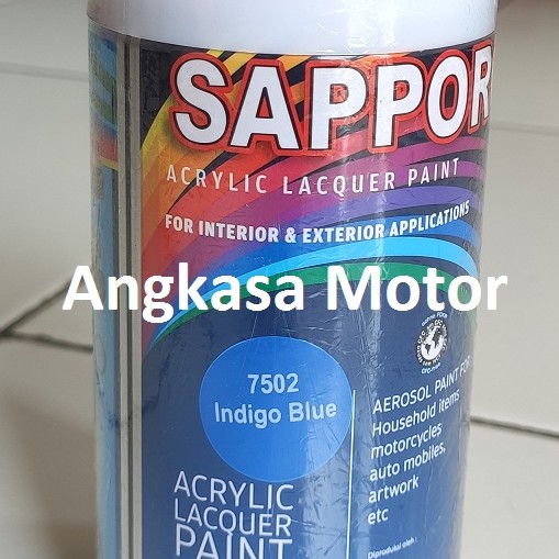 

Cat Semprot INDIGO BLUE 7502 Sapporo BIRU Spray Pylox Pilox 300 ML