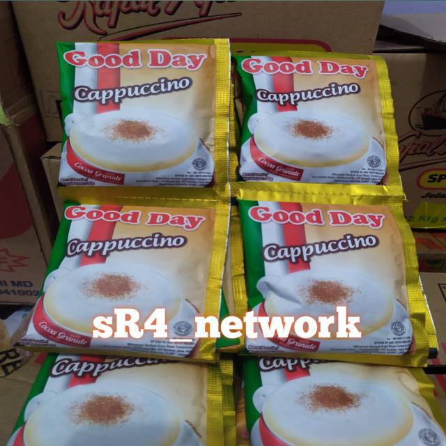 

Good Day Cappuccino 1 Renceng @10 Sachet