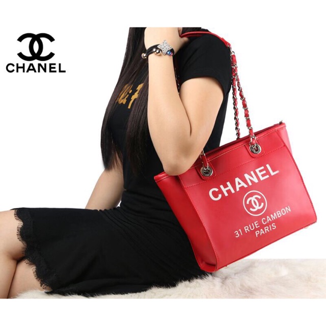 Chanel 31 RUE CAMBON Paris leather Tote Hanya 70Ribu