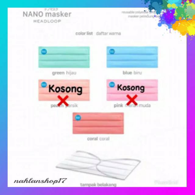 MASKER KAIN 2PLY HIJAB / MASKER NANO KAIN