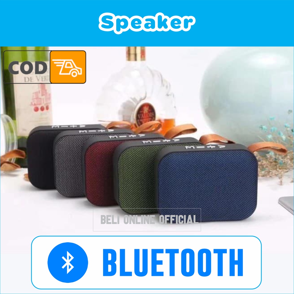 Speaker Bluetooth Mini Radio Fm / Spiker Blututh Kecil Bass Stereo Termurah