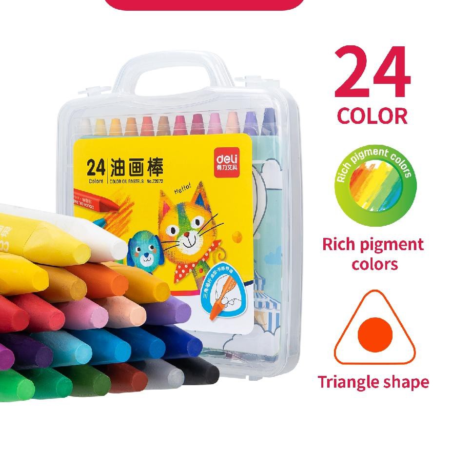 

(SEDANG DISKON) Deli Krayon 12/24 Warna cocok untuk siswa sekolah, keluarga dan kantor 72070 72072 7