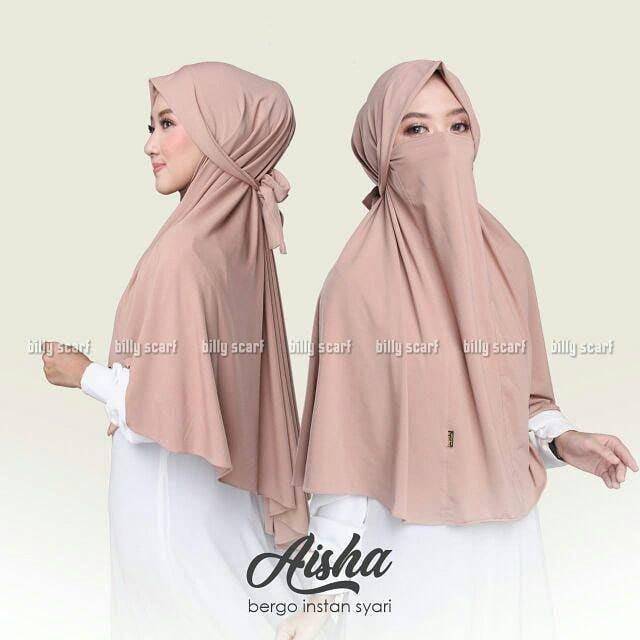 French Khimar Aisha Hijab Jilbab Cadar Masker Terbaru Kerudung Niqab Bergo Instan Cadar Termurah
