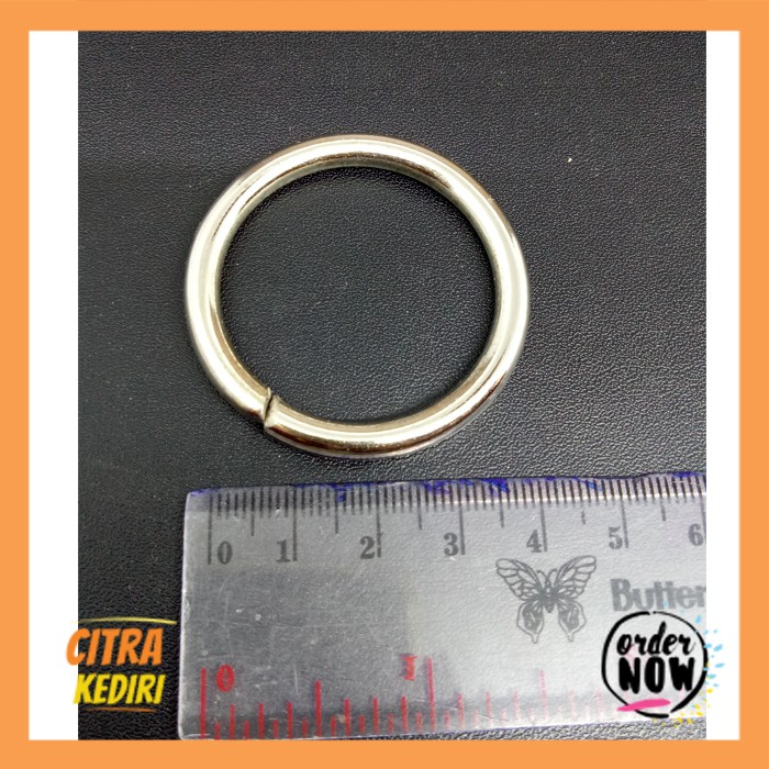 Ring Bulat 3,5 cm 5 mm Warna Nikel - ring tas - ring kerajinan - ring souvenir - ring tebal