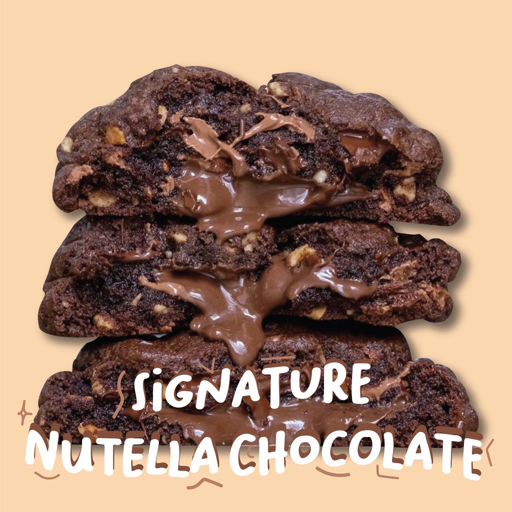 

Signature Nutella Double Chocolate Cookies - by Sweet Deys