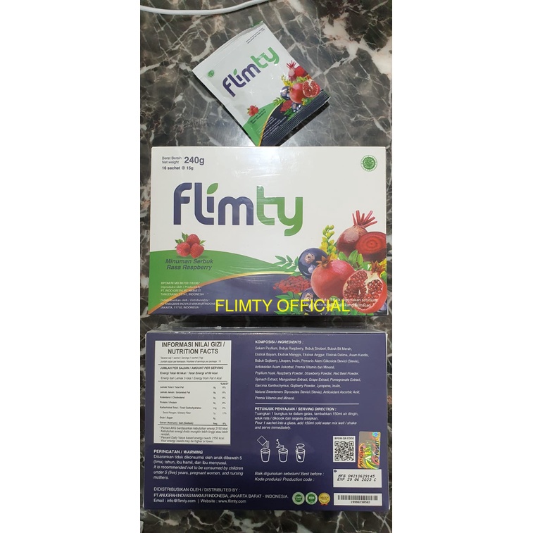 Flimty Fiber TRAVEL PACK Diet Detox Pelangsing Obat kurus Flimeal Flimburn FatBurn