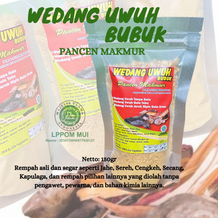 

TERBARU Wedang Uwuh Bubuk Seduh Siap Minum Asli Imogiri - Tanpa Gula