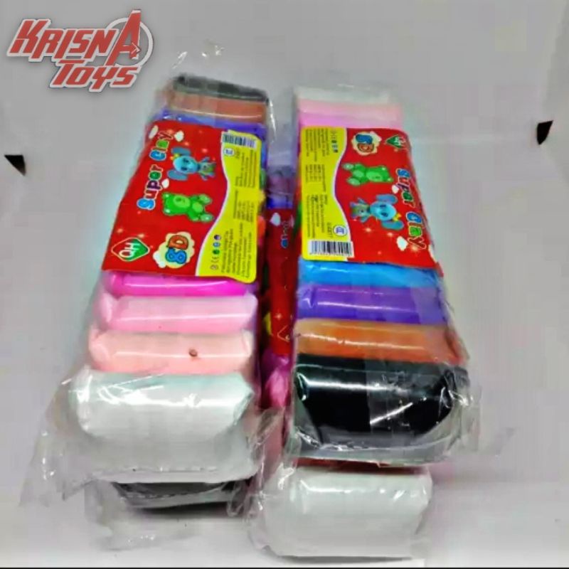 MAINAN ANAK MAGIC CLAY/CLAY MALAM PLAYDOH/SLIME BANTAL isi 12pcs/pack