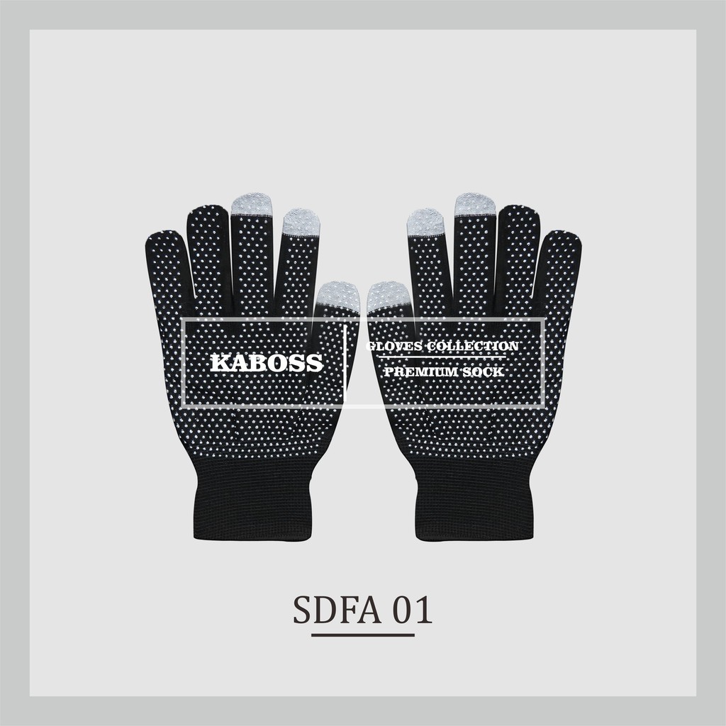 Sarung Tangan Full Finger Tipis Anti Slip Layar Sentuh
