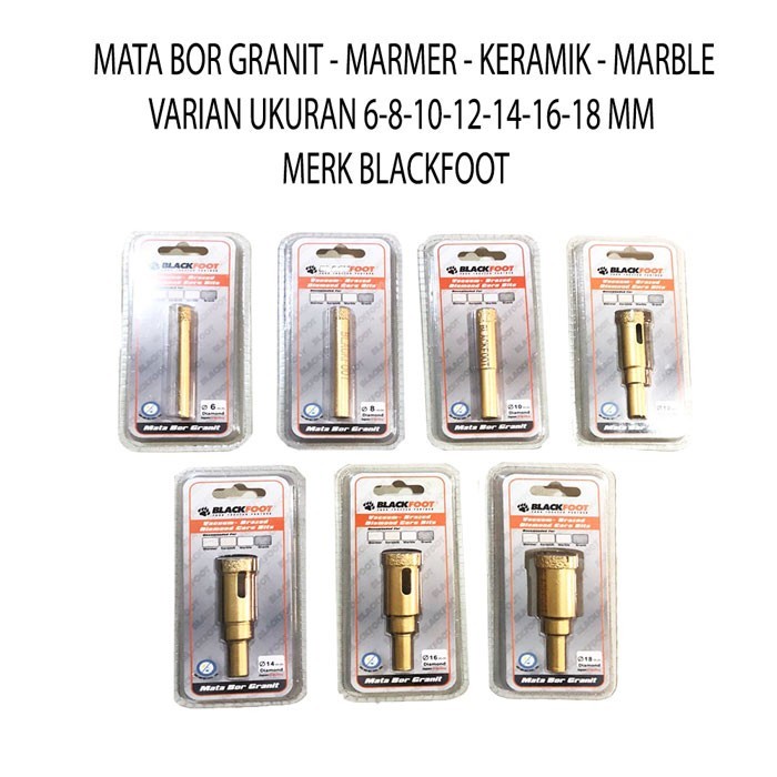 Mata Bor Granit 12mm 14mm BLACKFOOT Keramik Marmer
