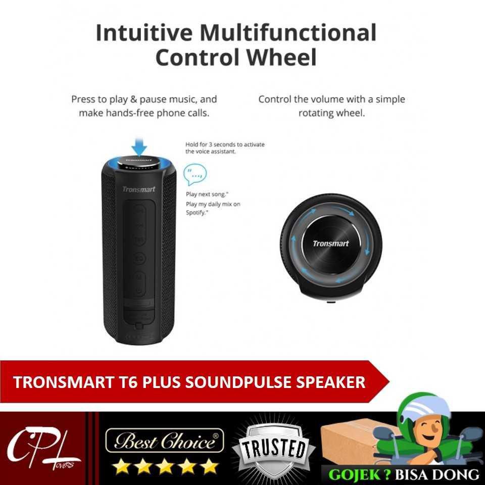 Tronsmart Element T6 Plus SoundPulse Portable Bluetooth Speaker [Hitam]