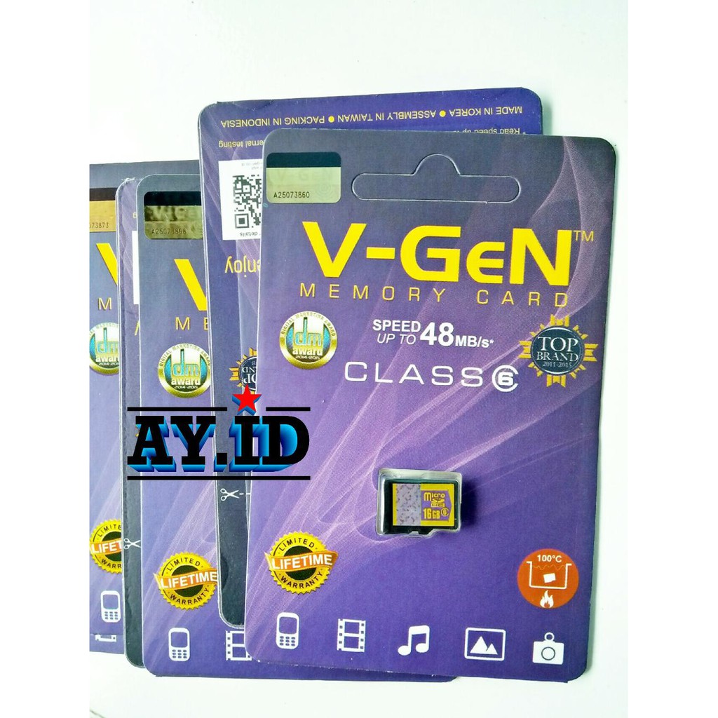 STOK memory card micro sd vgen 16gb original Berkualitas