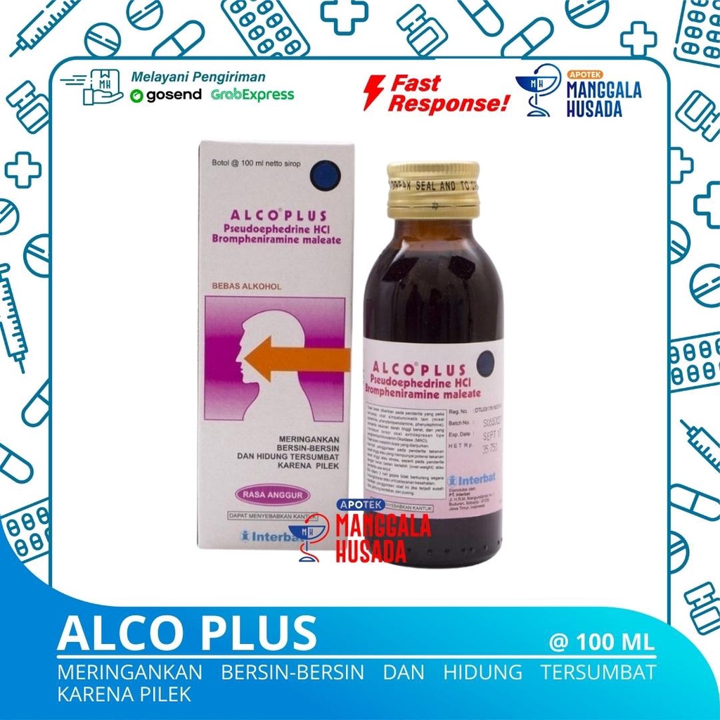 ALCO PLUS SIRUP @ 100 ML