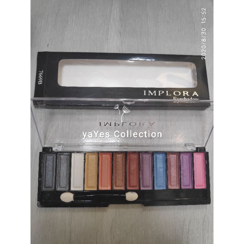 Eyeshadow Implora 13 - 12 - 10 - 8 Palette color warna blush on palet pallete kosmetik mata cosmetic wajah