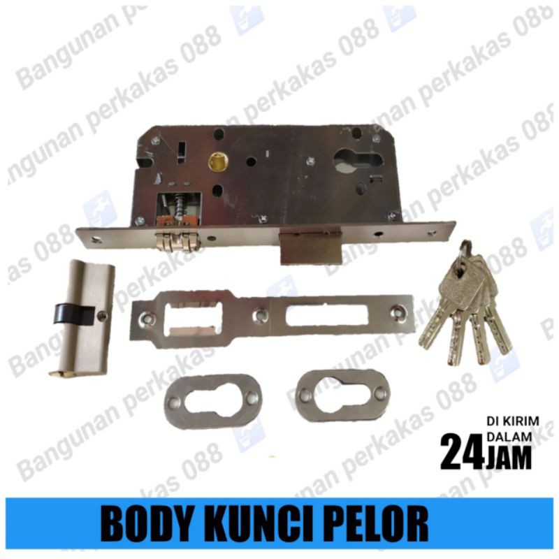 Body Kunci Pelor computer Set  / Body Roller Pintu Dua