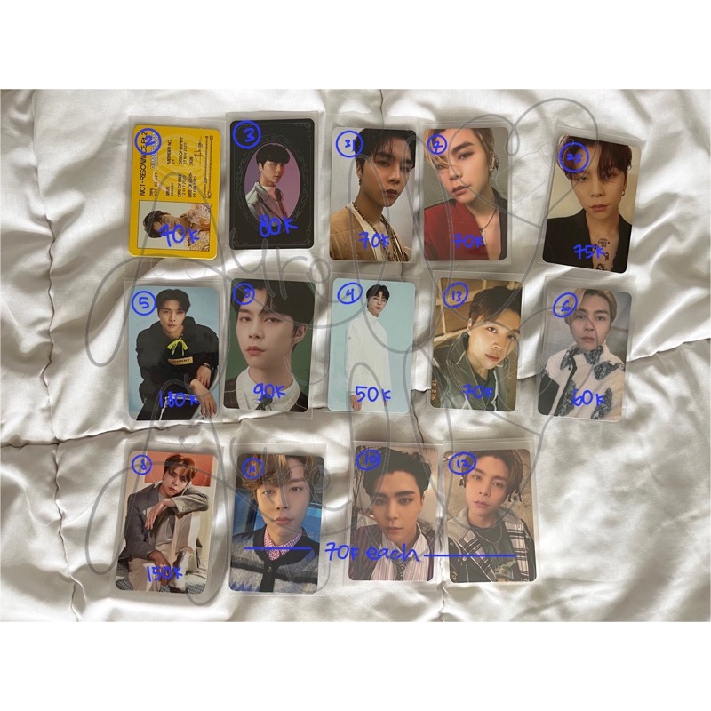 NCT 127, NCT U, NCT DREAM PHOTOCARD, POCA, PC JOHNNY. resonance pt.1 n pt.2, arrival, future, ktown 
