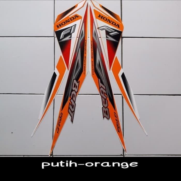 striping beat fi cw 2013 putih orange