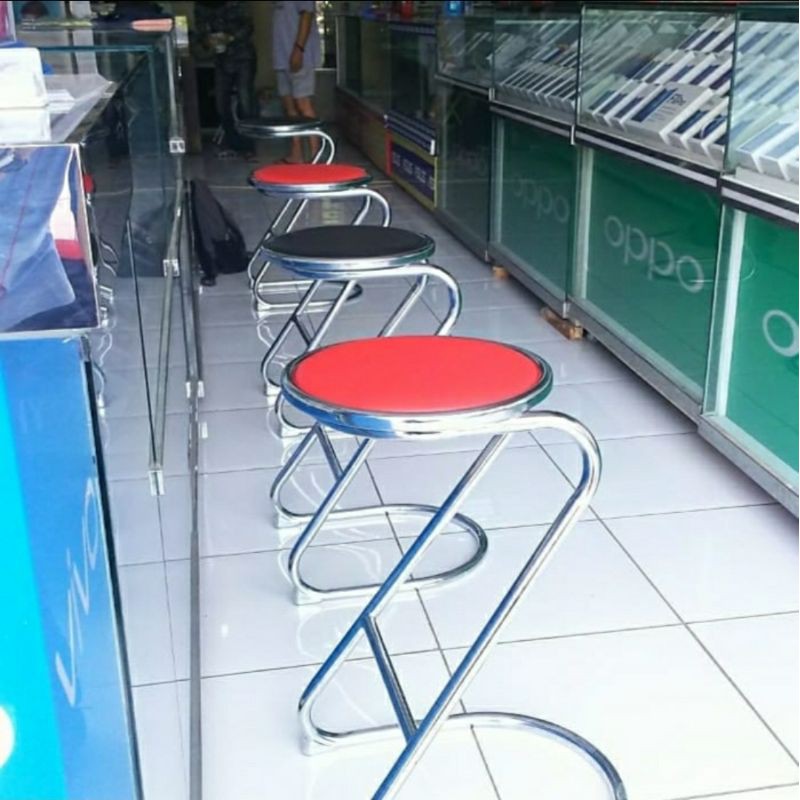 Kursi Konter hp stainlis tinggi 72cm