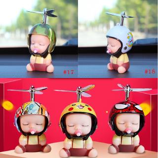  Tik  Tok  Model kartun  lucu helm Polka dot boneka keychain 