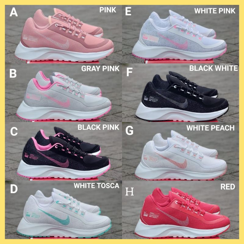 SEPATU NIKE RUNNING WANITA / SNEAKERS NIKE_ZOOM CEWEK / SEPATU OLAHRAGA PEREMPUAN JOGGING ZUMBA SENAM AEROBIK / SEPATU SEKOLAH KULIAH