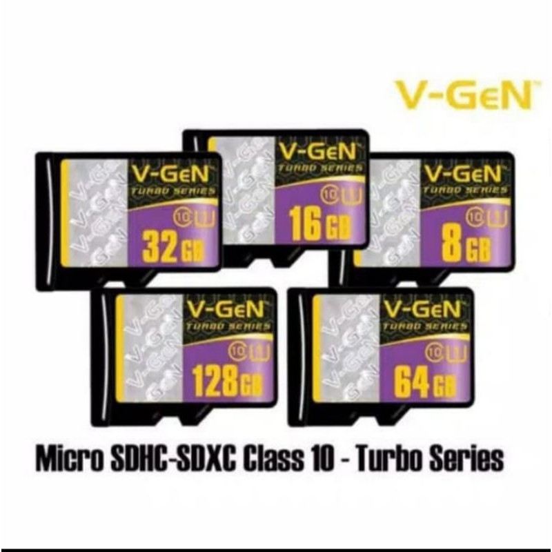 MEMORI MICRO SD VGEN CLASS 10 TURBO SERIES